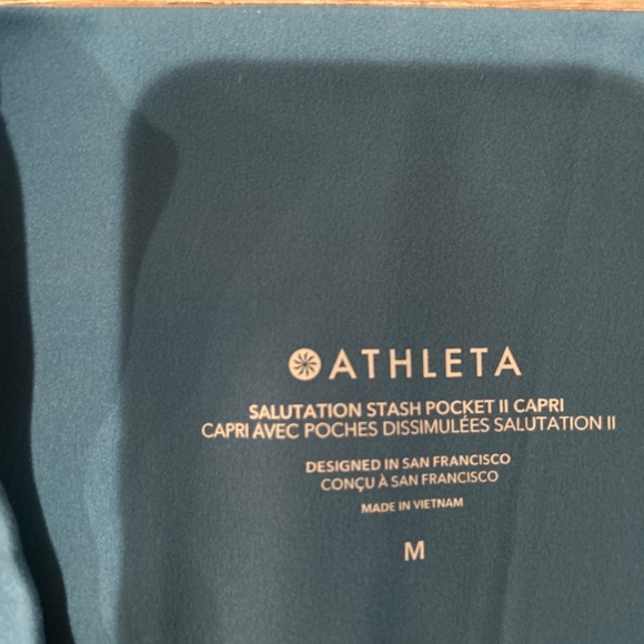 Athleta Teal Leggings - Picture 4 of 7
